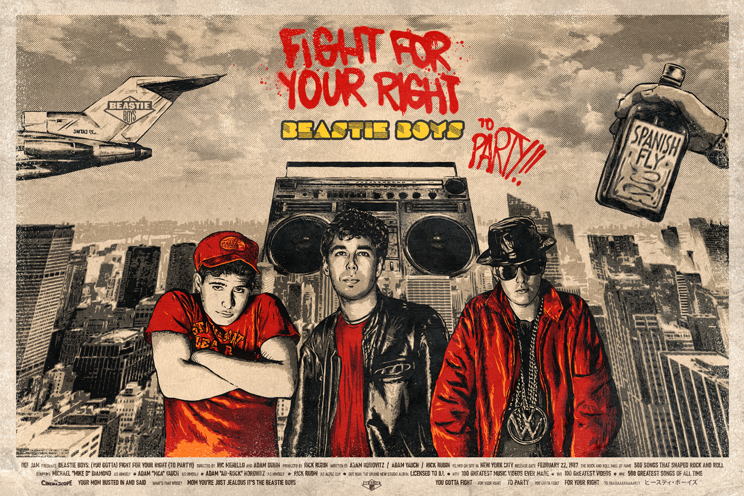 Beastie Boys (Fight For Your Right) 22 12Sketches | PosterDrops.com