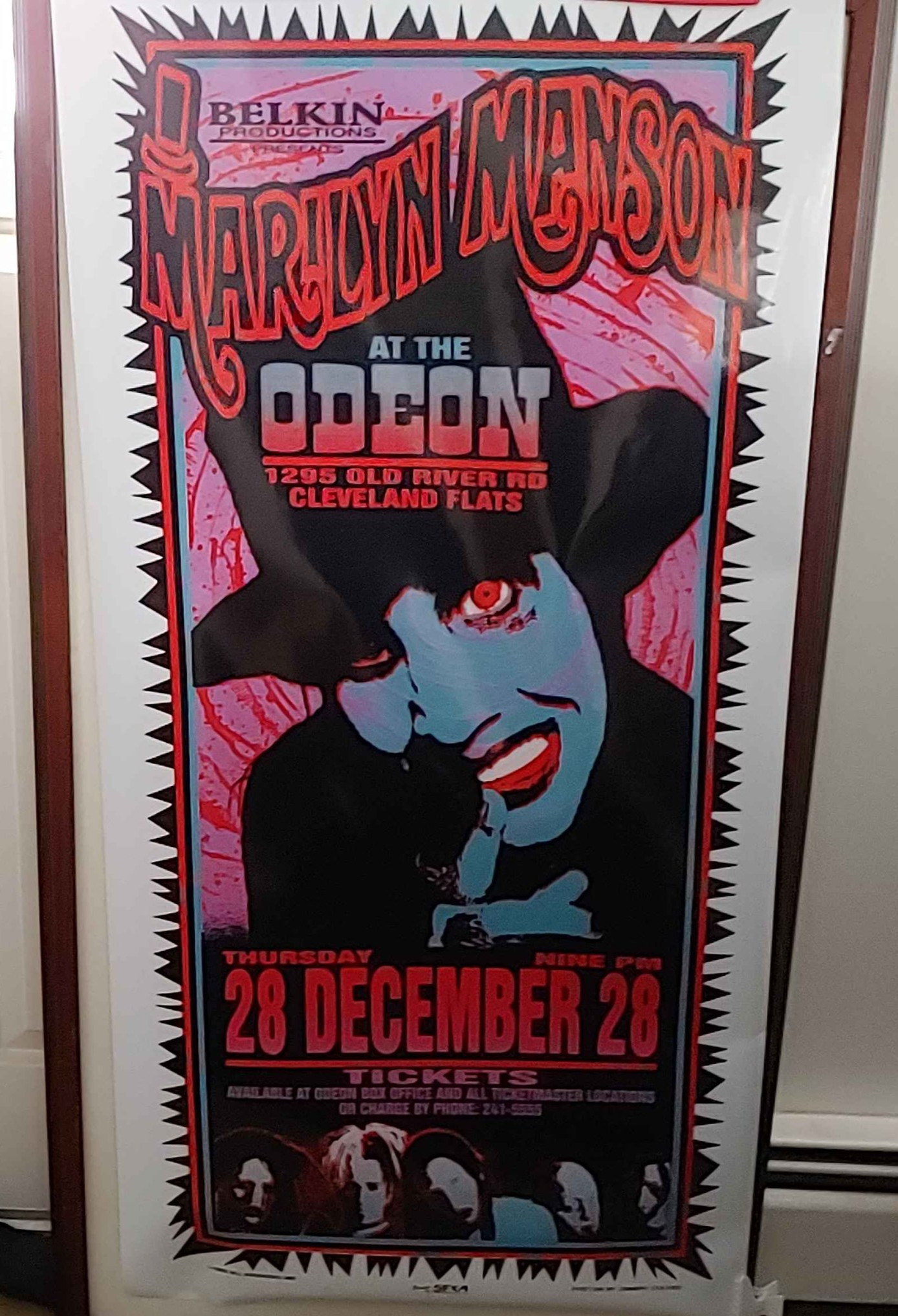 Marilyn Manson Cleveland 95 Arminski | MA-062 | PosterDrops.com