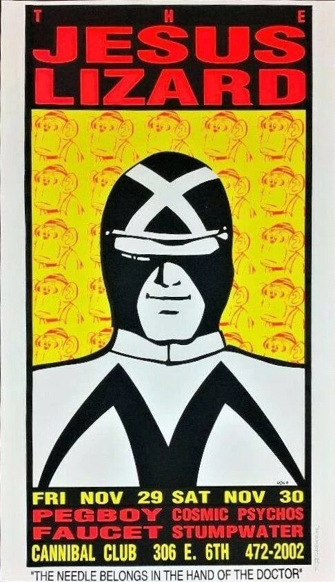 The Jesus Lizard Austin 91 Kozik | PosterDrops.com