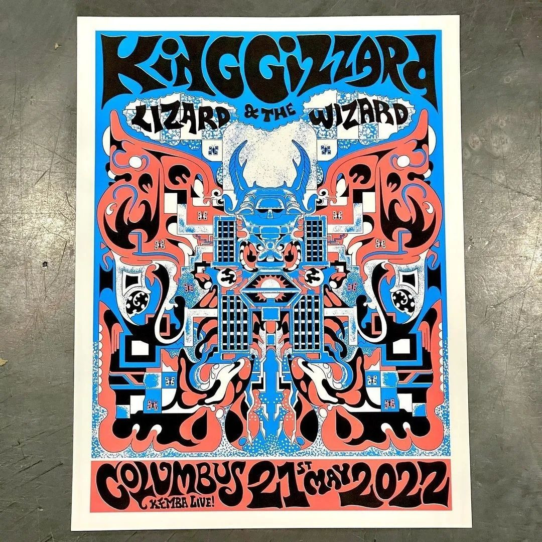 King Gizzard & The Lizard Wizard Columbus 22 Galea | PosterDrops.com