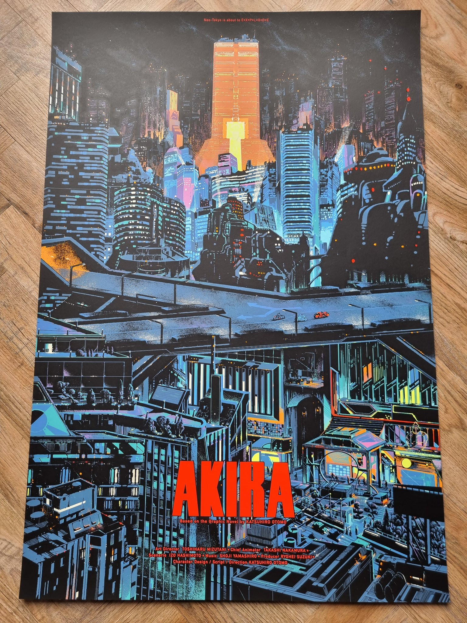 RETURN TO NEO TOKYO アキラ　ジークレー　ポスター　Foil 新品 RETURN TO NEO TOKYO ジークレーポスター アキラ AKIRA フレーム