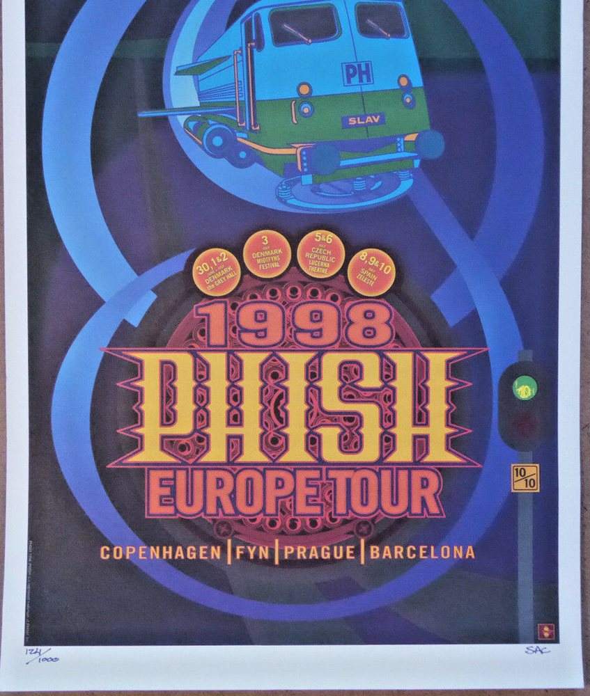 Phish Europe Tour 98 SAC | PosterDrops.com