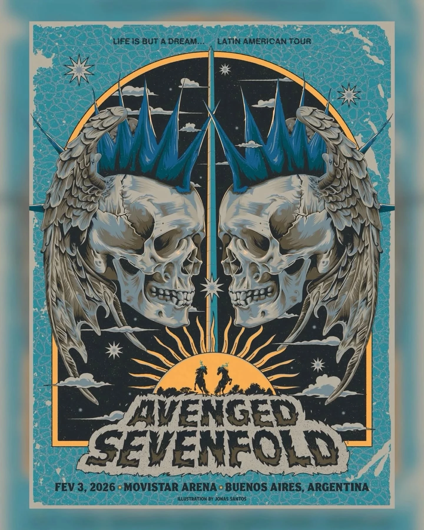 Avenged Sevenfold Buenos Aires 26 Santos | PosterDrops.com