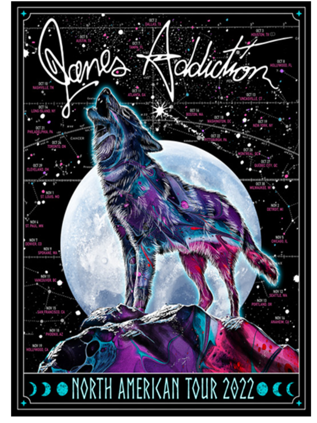 Jane's Addiction North America Tour 22 | GID Edition | PosterDrops.com
