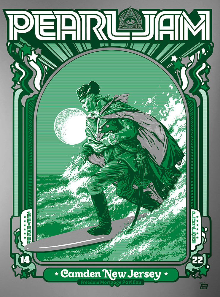 Pearl Jam Camden 22 Ames Bros | Jaworski Edition | PosterDrops.com