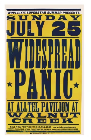 Widespread Panic Raleigh 99 Hatch Show Print