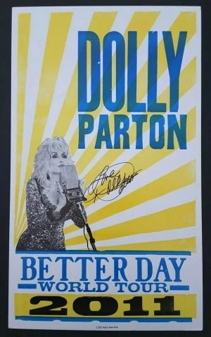Dolly Parton Better Day World Tour 11 Hatch Show Print