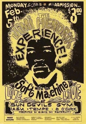 The Jimi Hendrix Experience Tempe 68 Unknown
