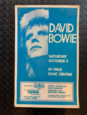 David Bowie Saint Paul 74 Unknown