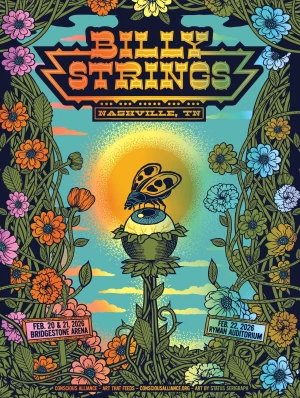 Billy Strings Multiple Cities 26 Status Serigraph