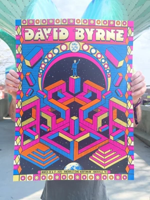 David Byrne Big Ears Festival Knoxville 26 Status Serigraph