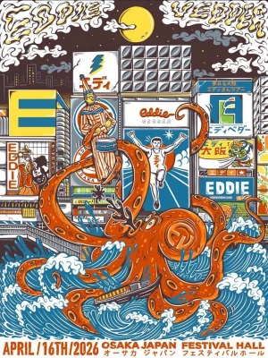 Eddie Vedder Osaka 26 F4D Studios | PosterDrops.com