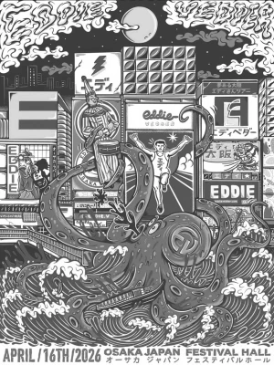 Eddie Vedder Osaka 26 F4D Studios | PosterDrops.com