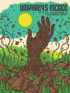 Umphrey's McGee Black Mountain 26 Status Serigraph