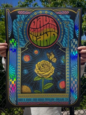 Dave Matthews Band Dallas 26 Status Serigraph
