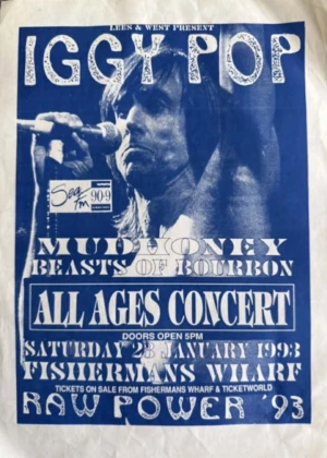 Iggy Pop Gold Coast 93 Unknown