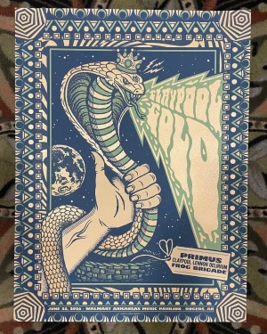 Primus, The Claypool Lennon Delirium, Colonel Les Claypool's Fearless Flying Frog Brigade Rogers 26 Status Serigraph