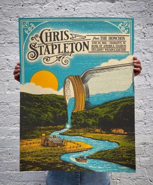 Chris Stapleton, The Honchos Charlotte 26 Status Serigraph