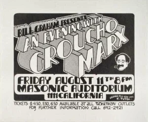 Groucho Marx San Francisco 72 Tuten