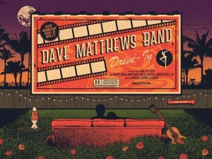 Dave Matthews Band Noblesville 19 Status Serigraph
