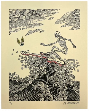 Guitar Surfing Skeleton 26 EMEK