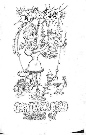 Grateful Dead Bonner Springs 90 White