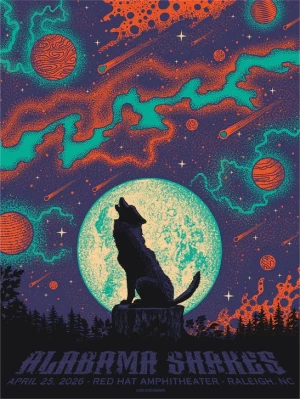 Alabama Shakes Raleigh 26 Status Serigraph