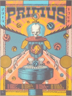 Primus US Fall Tour 19 Status Serigraph