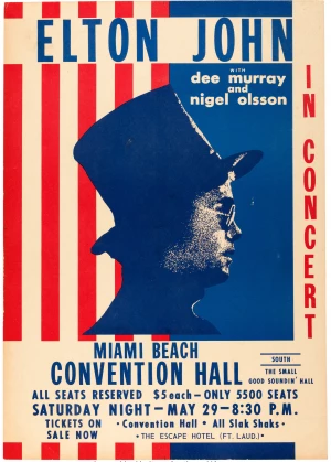 Elton John Miami 71 Unknown