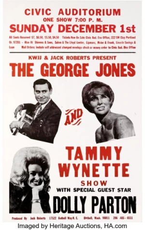 George Jones, Tammy Wynette Portland 74 Unknown