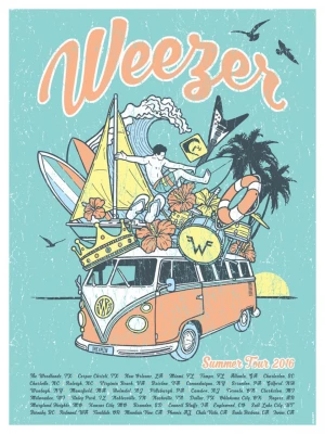 Weezer Summer Tour 16 GIGART