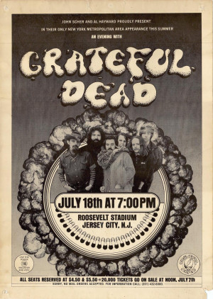 Grateful Dead Jersey City 72 Unknown
