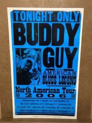 Buddy Guy North American Tour 06 Hatch Show Print