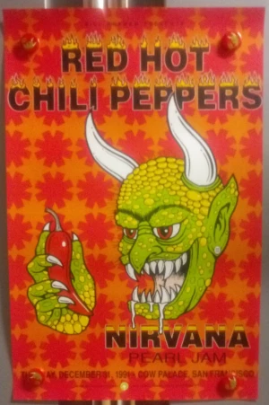 Red Hot Chili Peppers NYE San Francisco 91 Rossit | PosterDrops.com
