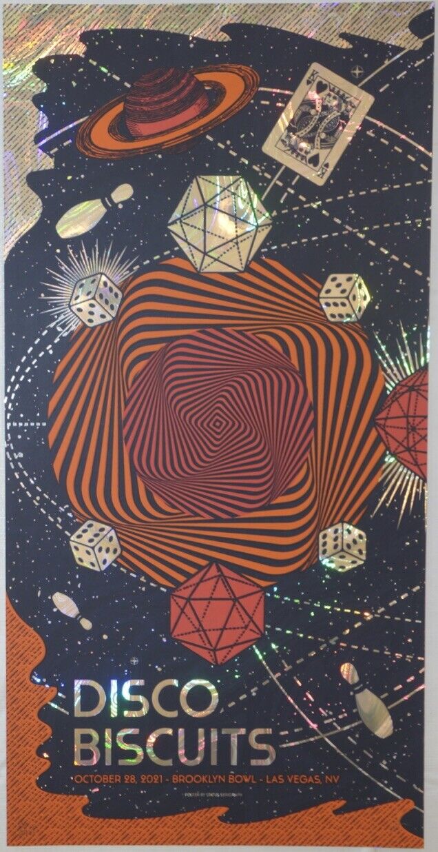 The Disco Biscuits N1 Las Vegas 21 Status Serigraph | Swirl Foil ...