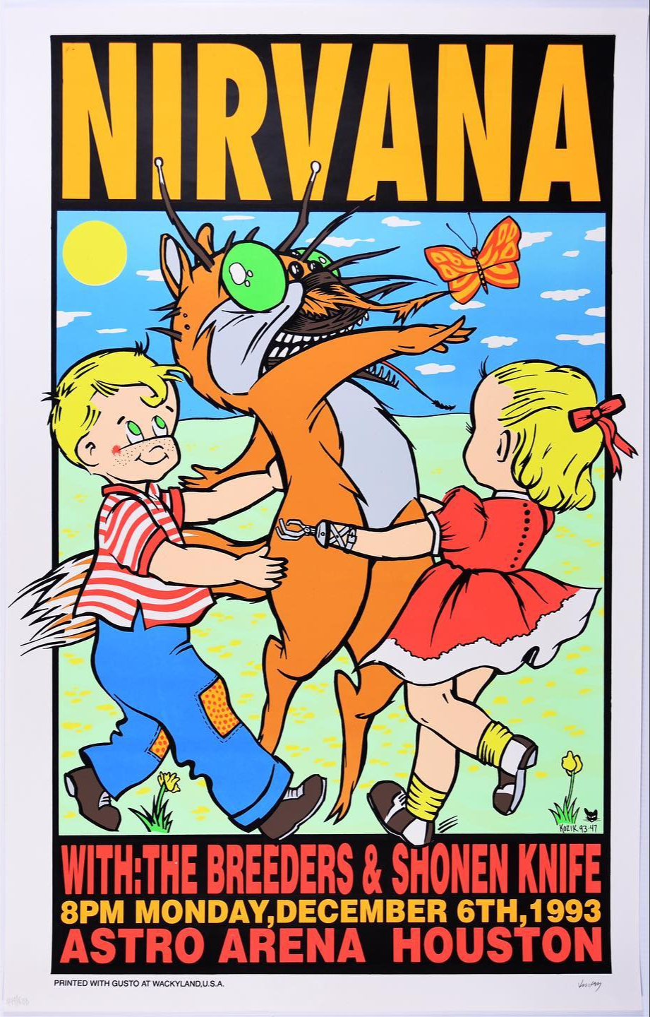 Nirvana Houston 93 Kozik | KOZIK-93-47 | PosterDrops.com