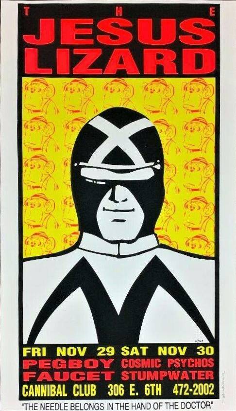 The Jesus Lizard Austin 91 Kozik | PosterDrops.com