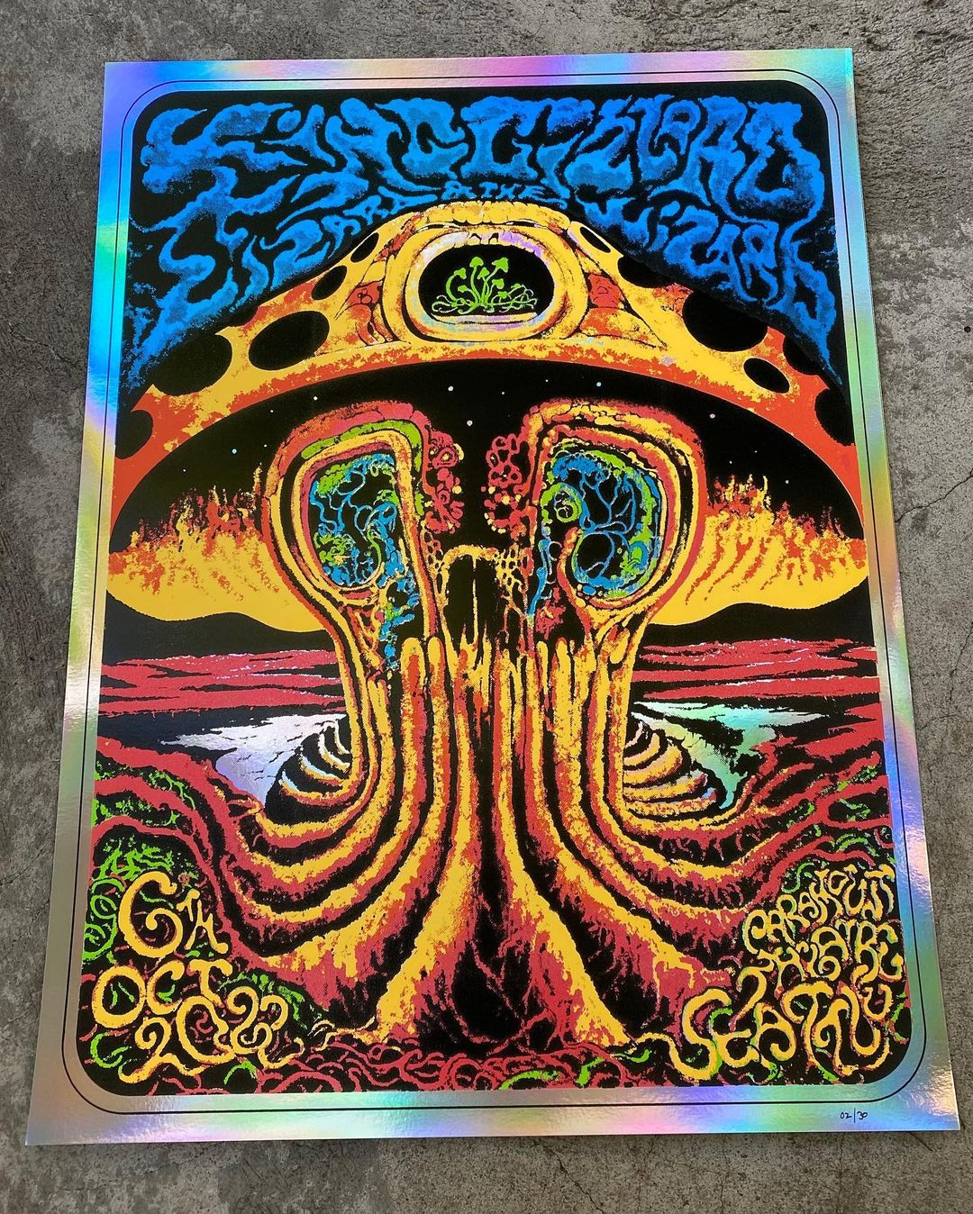 King Gizzard & The Lizard Wizard Seattle 22 Galea | Silver Foil
