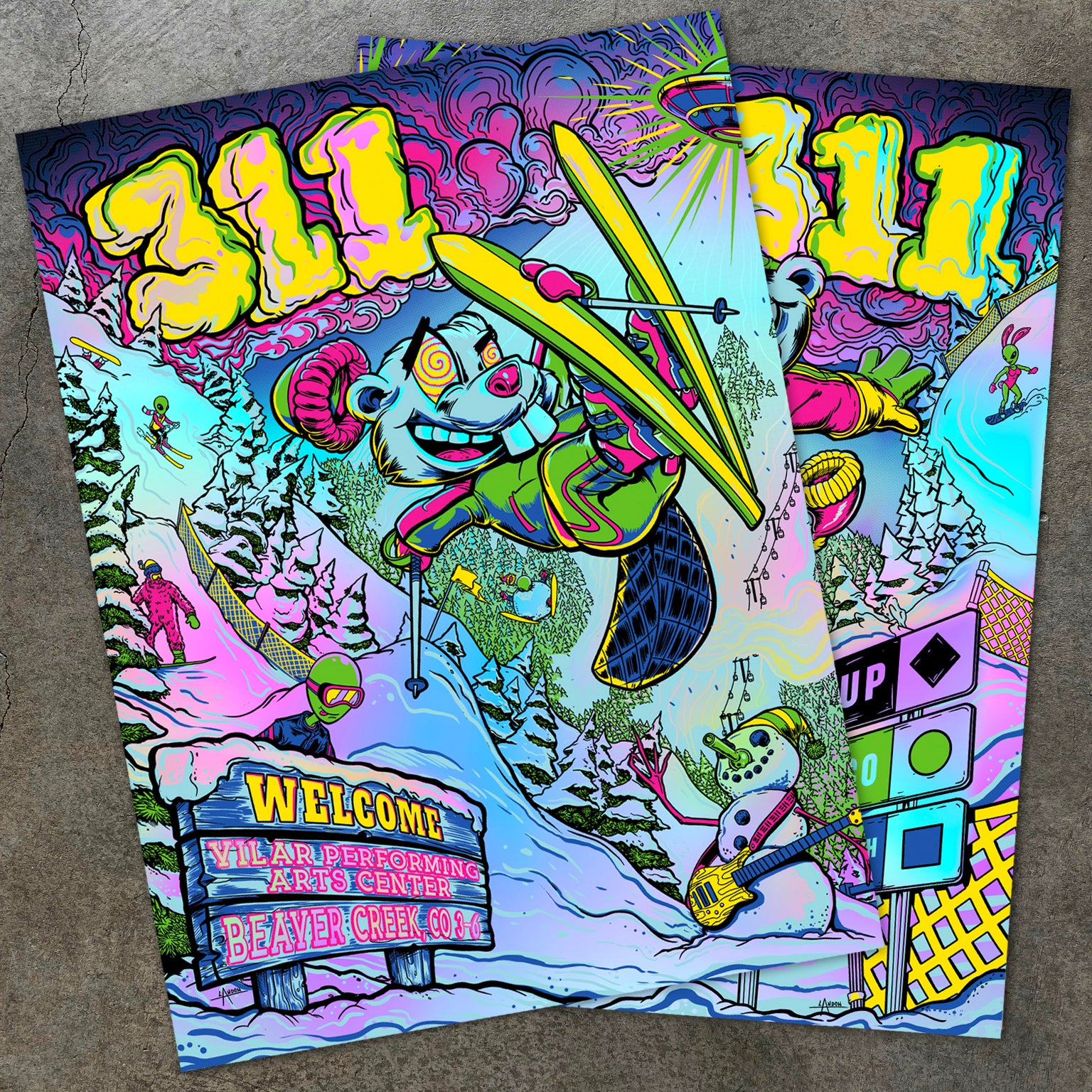 311 Multiple Cities 22 F4D Studios | 2-Print Set/Rainbow Foil Edition ...