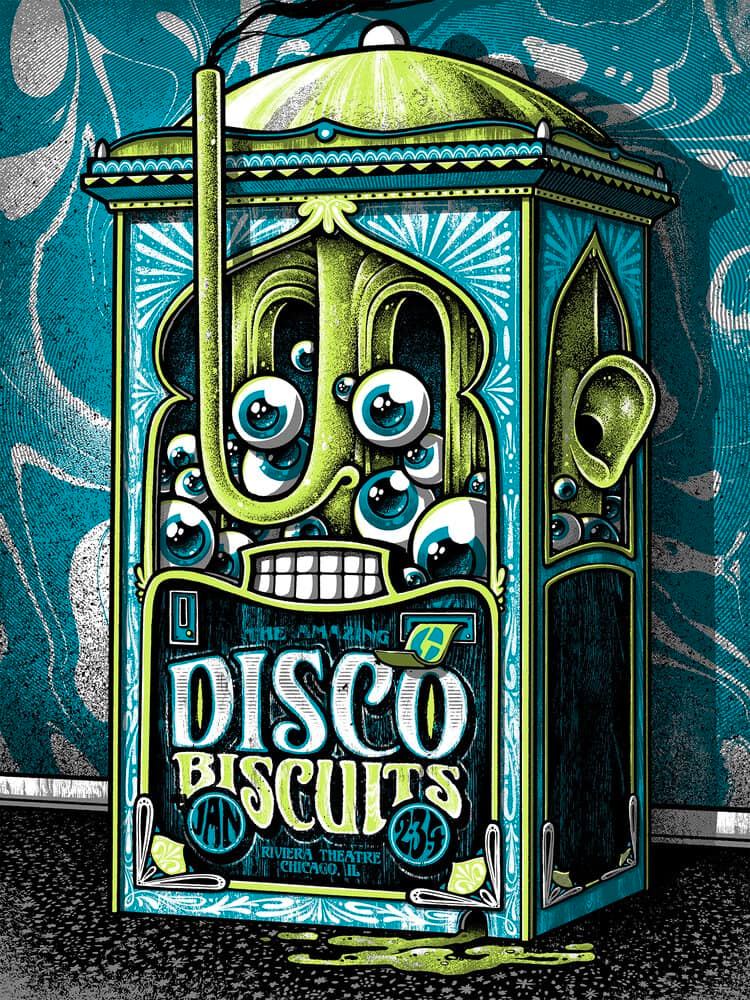 The Disco Biscuits Chicago 20 Twin Home | PosterDrops.com