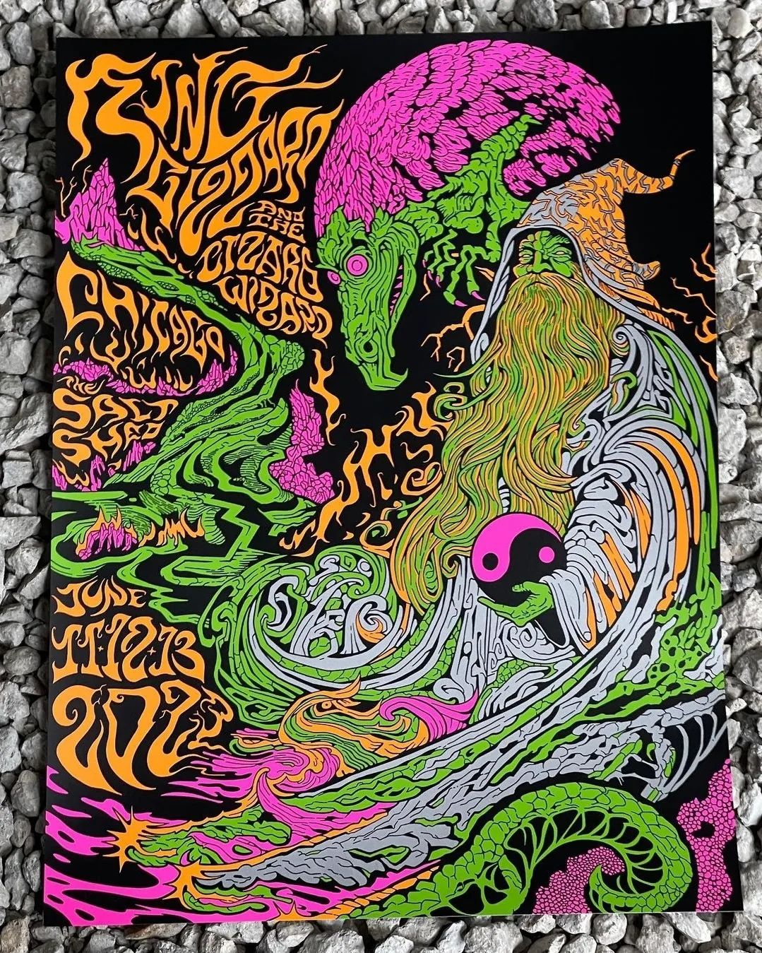 King Gizzard & The Lizard Wizard Chicago 23 Galea | Green/Purple