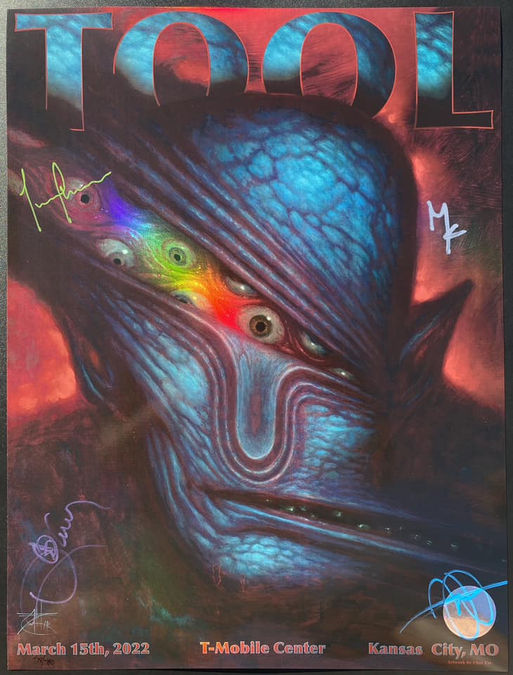 TOOL Kansas City 22 Zar | Band Signed Edition | PosterDrops.com
