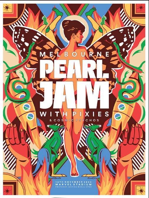Pearl Jam N1 Melbourne 24 McAllister | PosterDrops.com