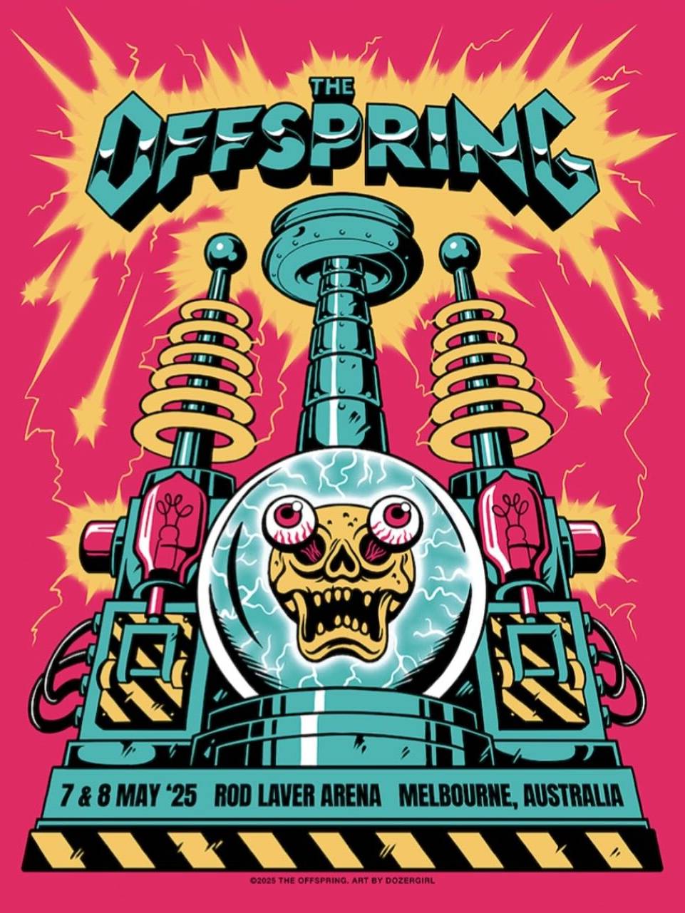 The Offspring Melbourne 25 Dozergirl | PosterDrops.com