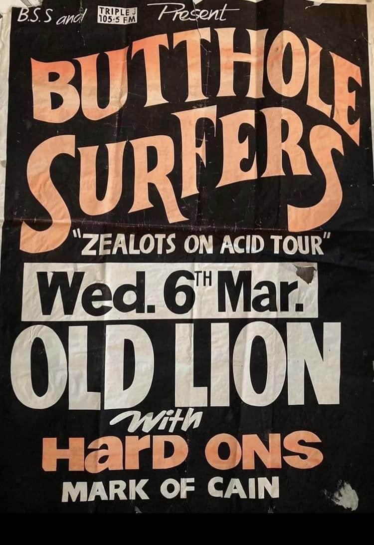 Butthole Surfers Adelaide 91 Unknown | PosterDrops