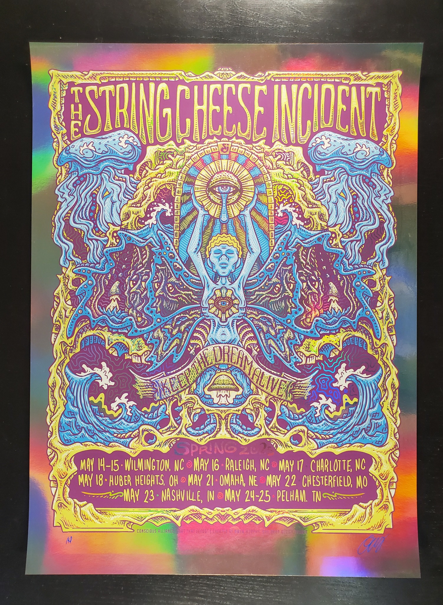 The String Cheese Incident Band The String Cheese Incident Spring Tour 25 Murphy | Rainbow Foil Edition ...