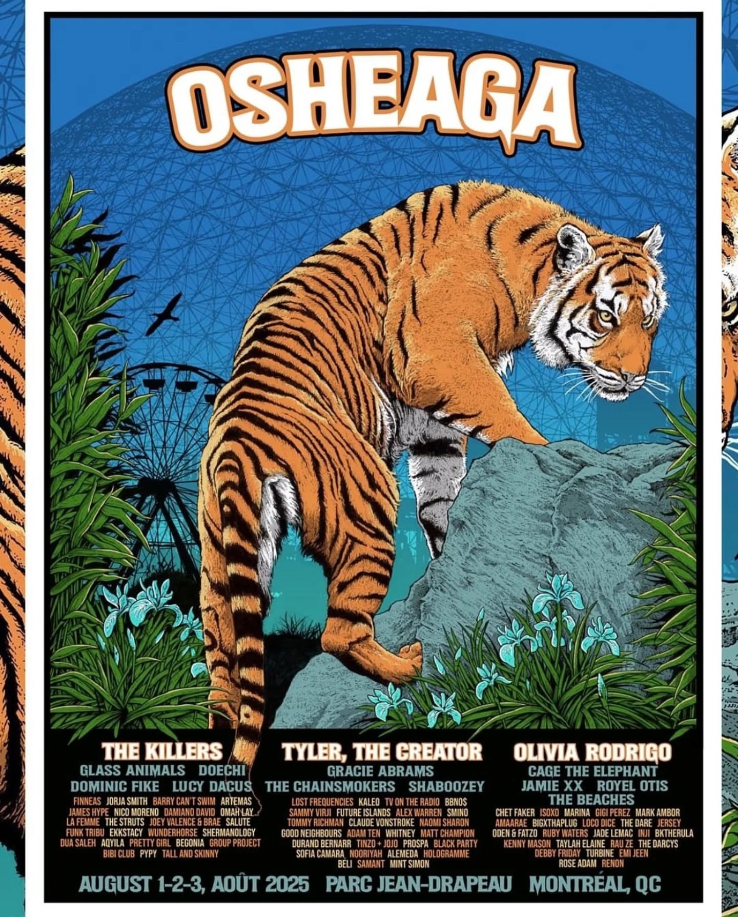 Osheaga Festival Montreal 25 Hamou | PosterDrops.com