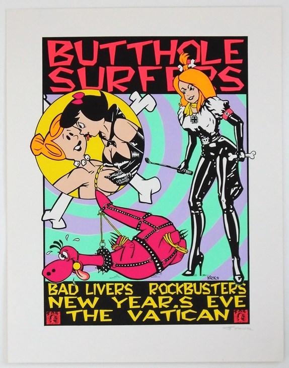 Butthole Surfers, Bad Livers, Rockbusters NYE Houston 91 Kozik