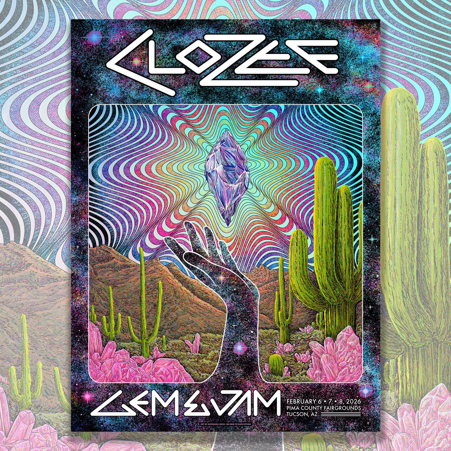 CloZee Gem & Jam Festival Tucson 26 Deas | PosterDrops.com