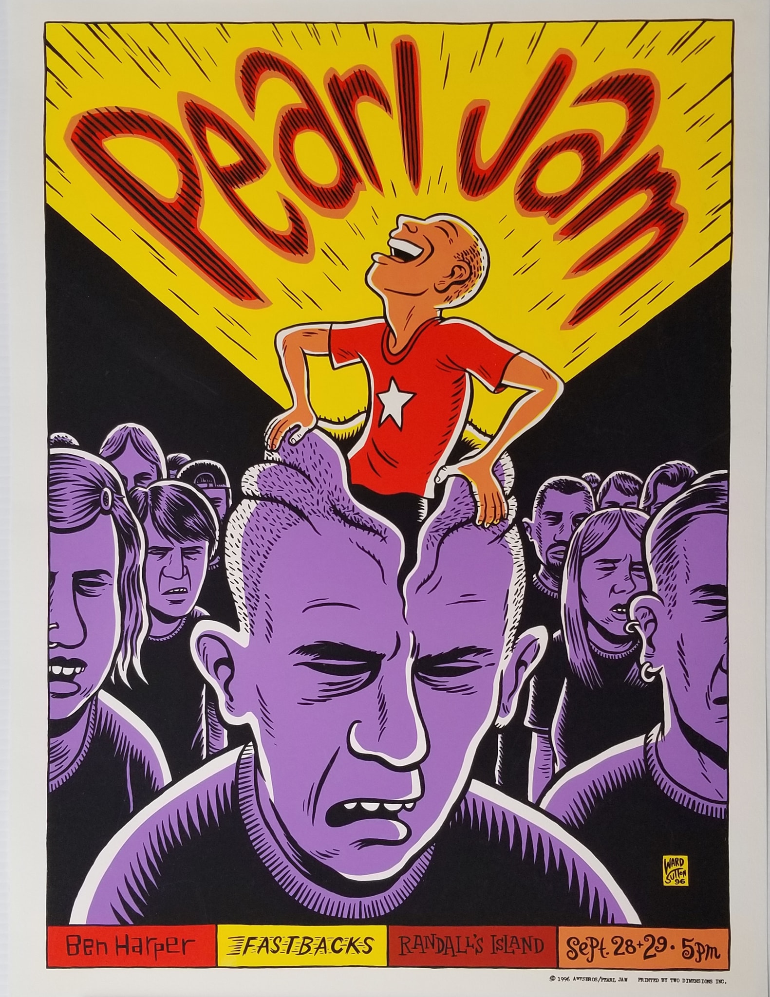 Pearl Jam New York 96 Ames Bros | PosterDrops.com